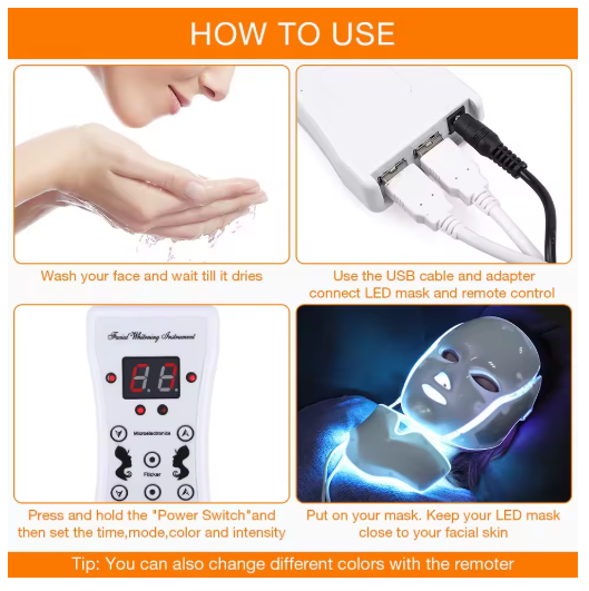 Flexisglow™ LED Face Mask